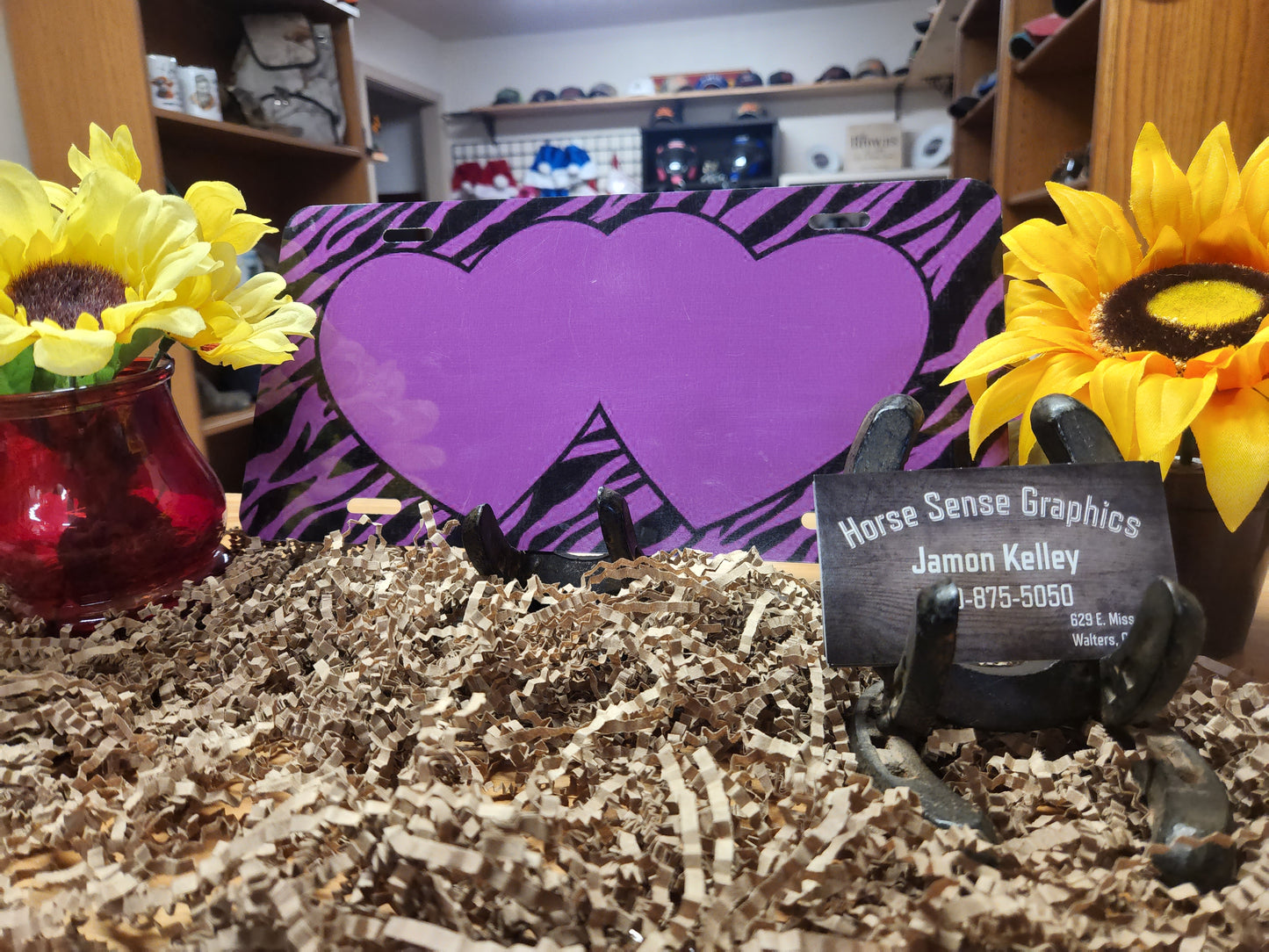 License Plates Hearts and Love add a name