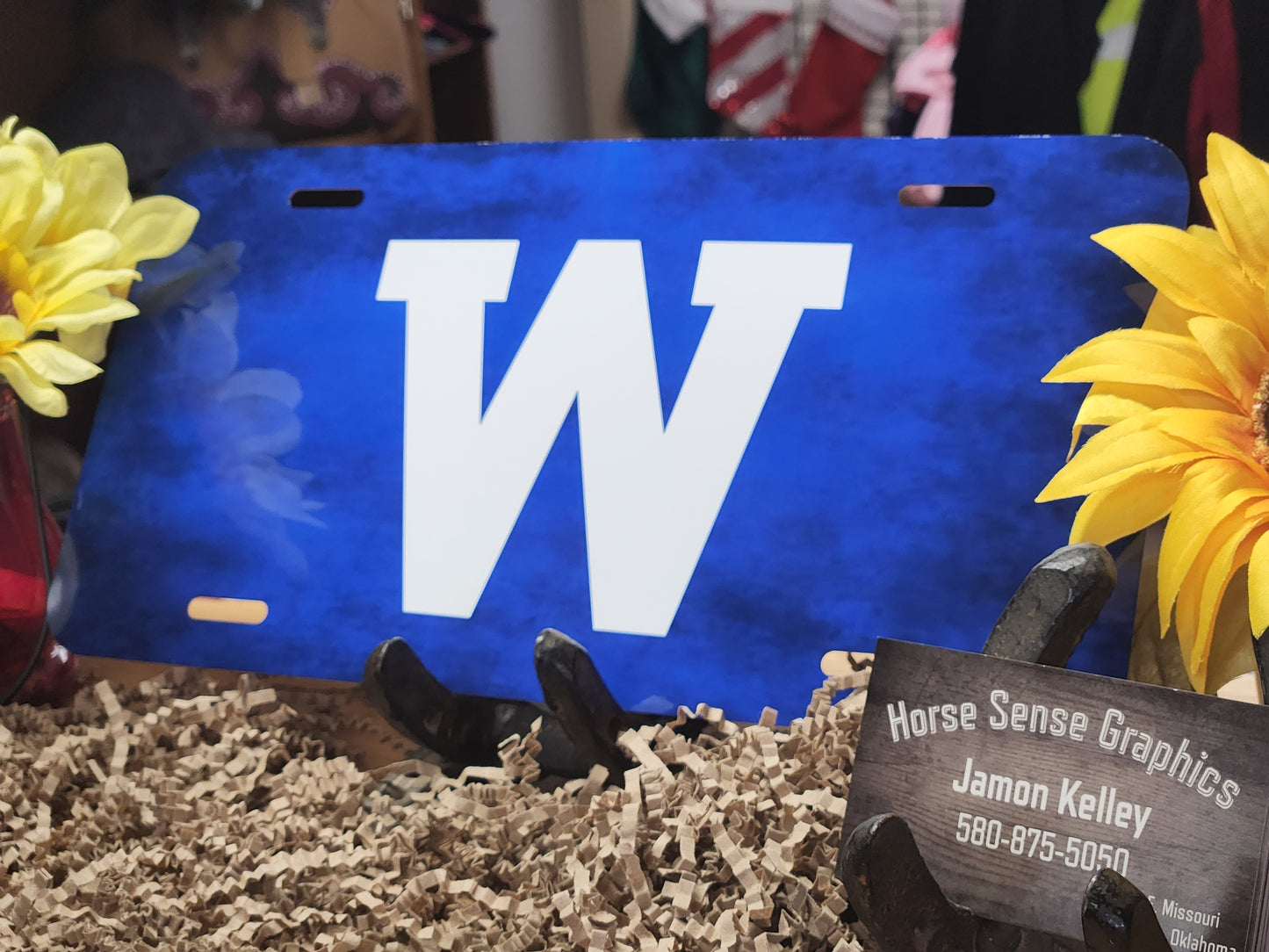 License plates of Local schools.