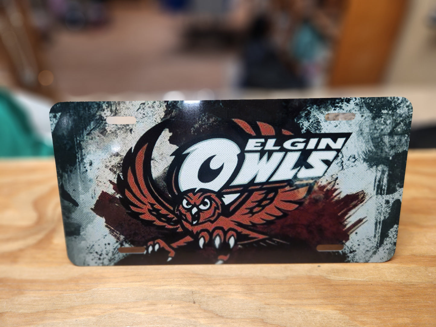 License plates of Local schools.