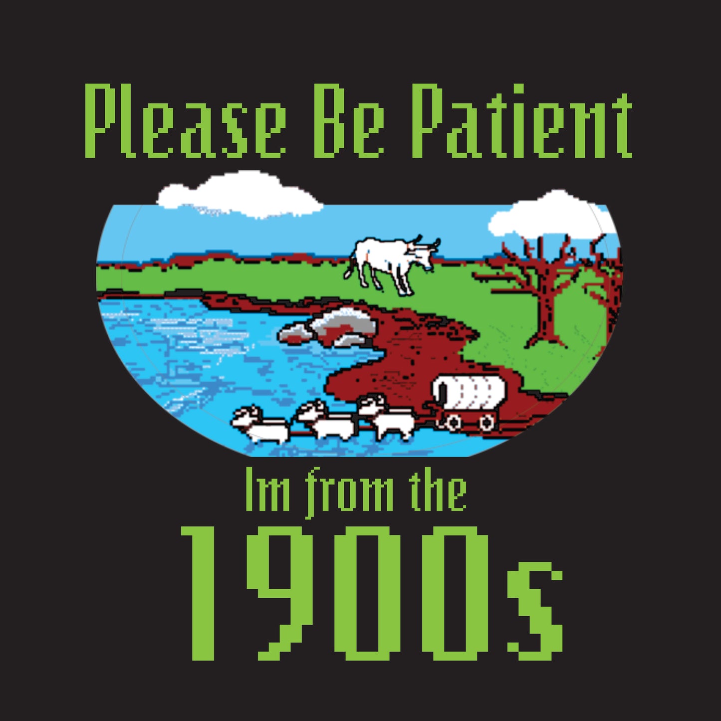 Be patient with me Im from the 1800s game