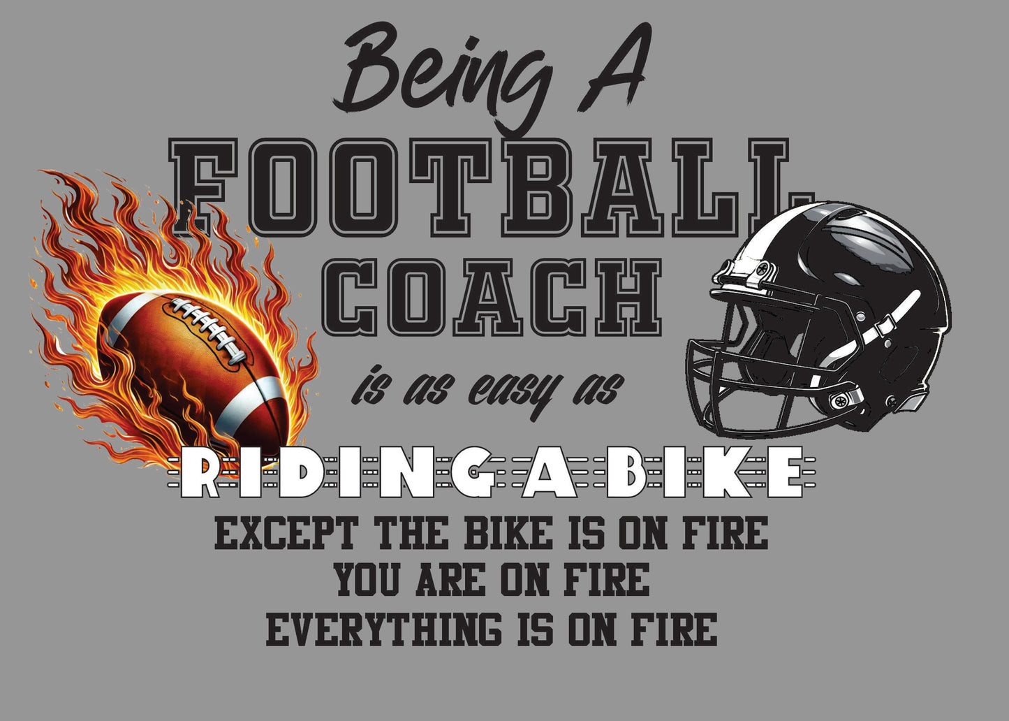 Being a Football Coach is like Riding a Bike