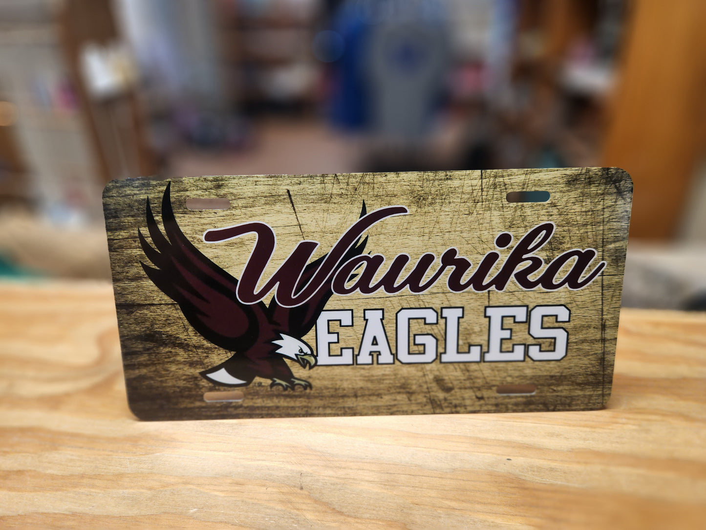 License plates of Local schools.