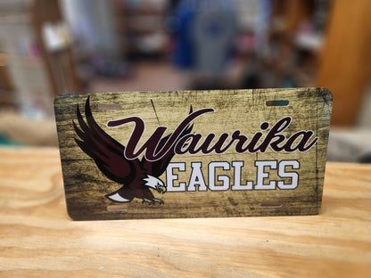 License plates of Local schools.