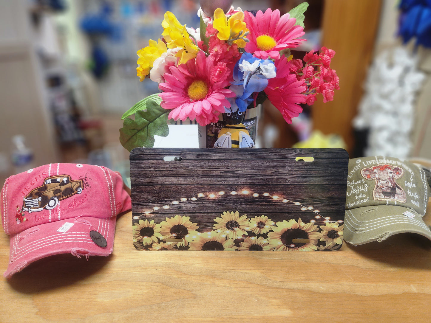 Sunflower License Plates ready for your Name.