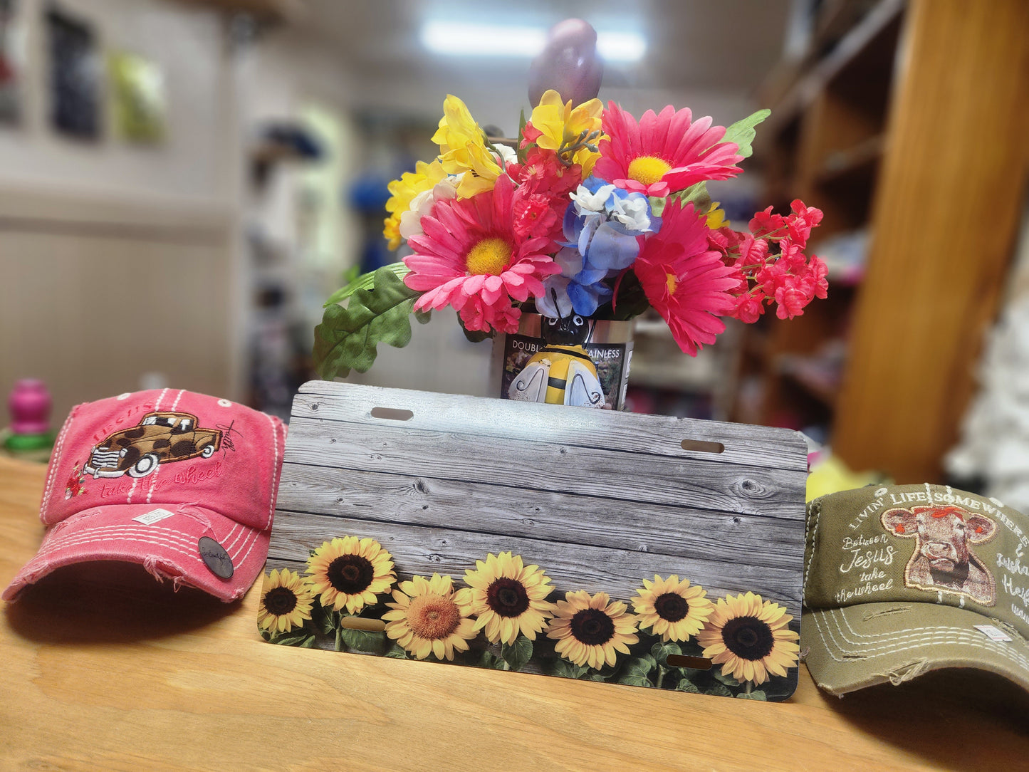 Sunflower License Plates ready for your Name.