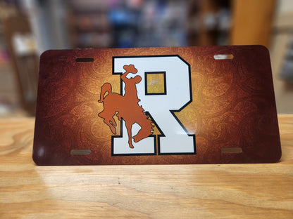 License plates of Local schools.