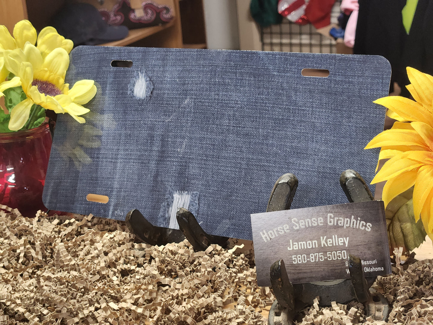 LICENSE PLATES READY FOR LOGO, NAME OR BRAND!