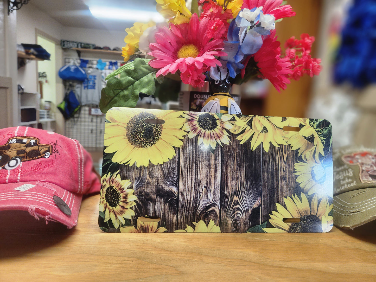 Sunflower License Plates ready for your Name.