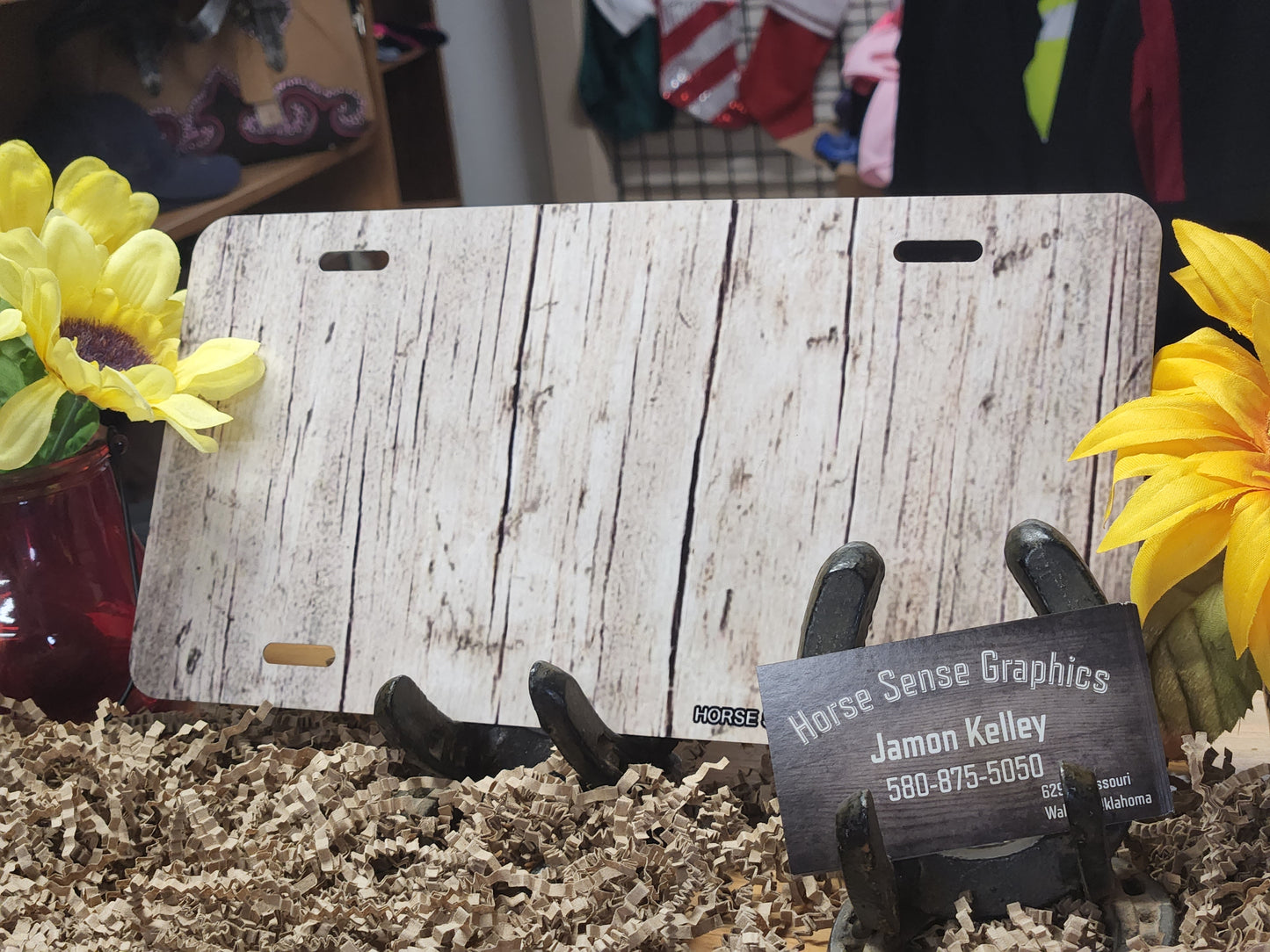 LICENSE PLATES READY FOR LOGO, NAME OR BRAND!