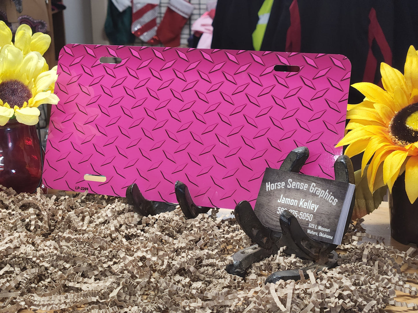 LICENSE PLATES READY FOR LOGO, NAME OR BRAND!