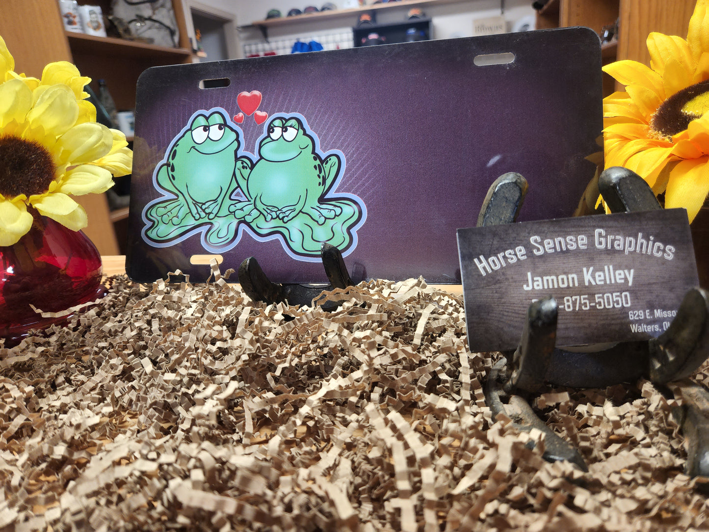 License Plates Hearts and Love add a name