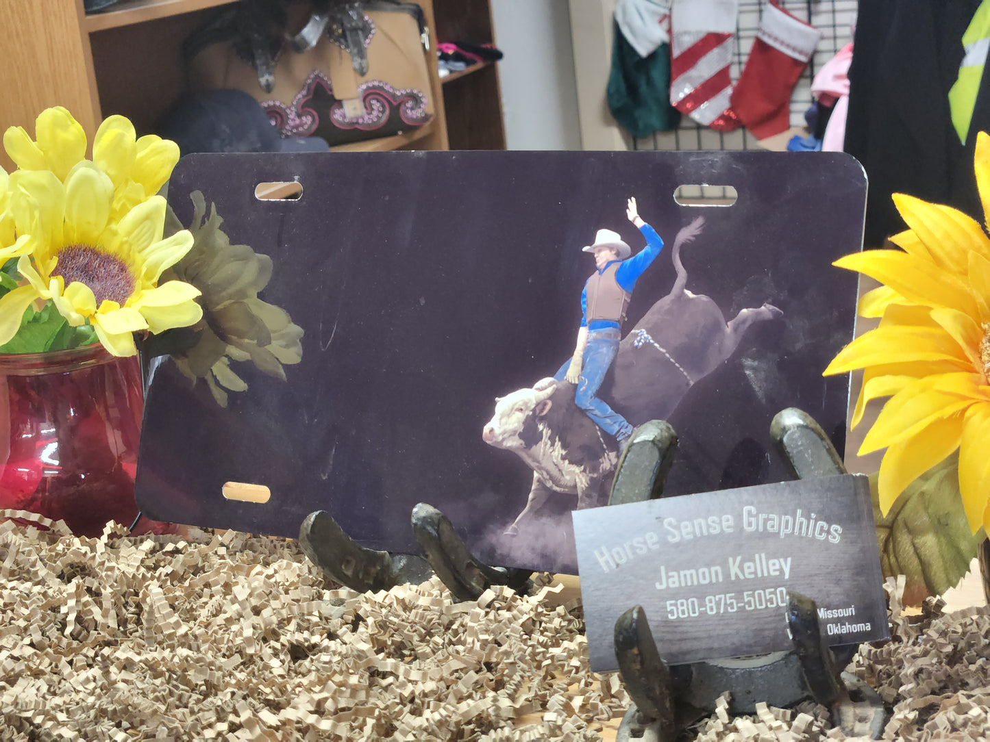 Country and Western plates ready for a name or brand!