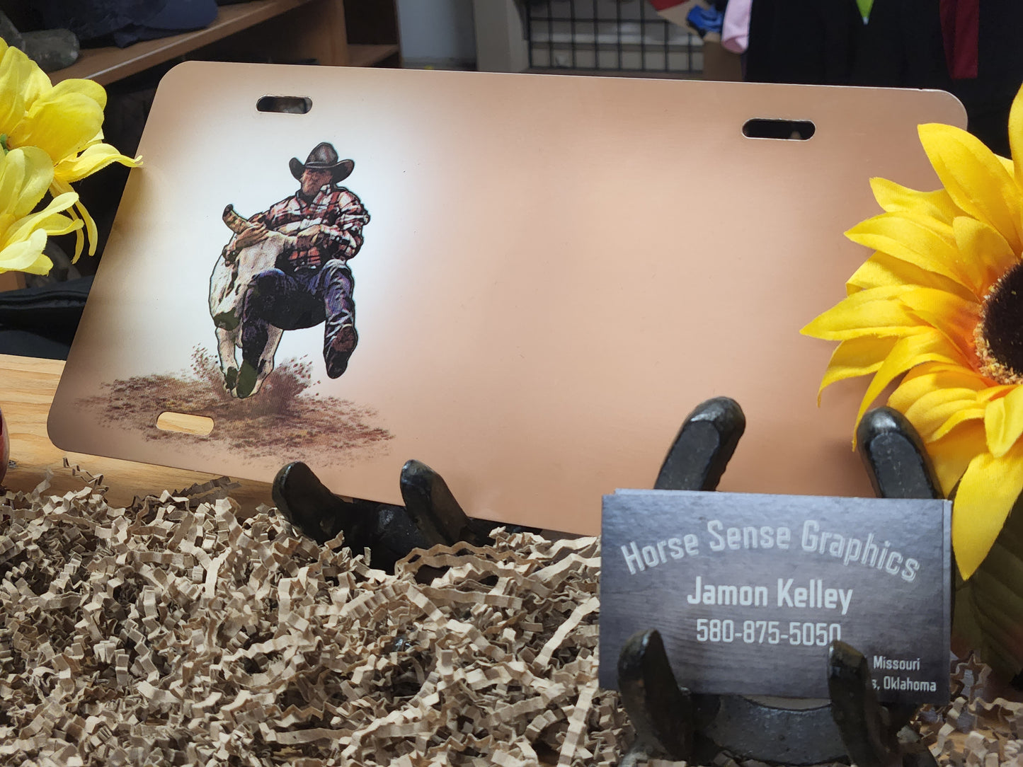 Country and Western plates ready for a name or brand!