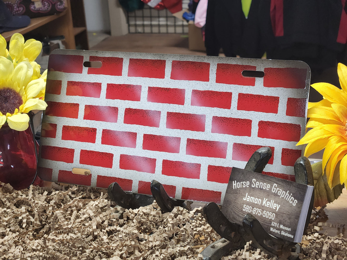 LICENSE PLATES READY FOR LOGO, NAME OR BRAND!